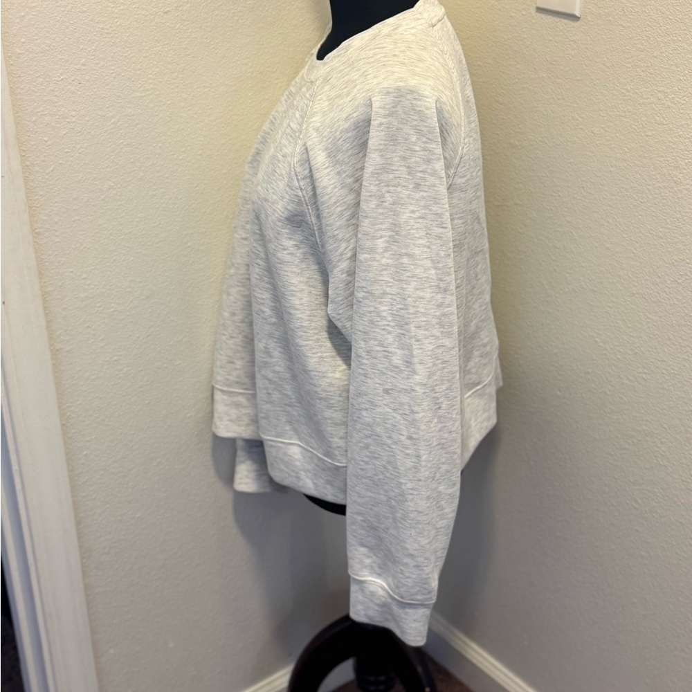 T|S By Thrive Societe Gray White Heather Soft Pullover Brushed Luxe XL $98 - Picture 3 of 7